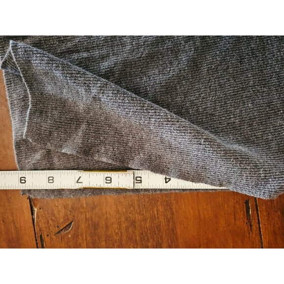 Petal&pup crossover knit dress Midi doleman sleeve medium gray - Picture 9 of 14